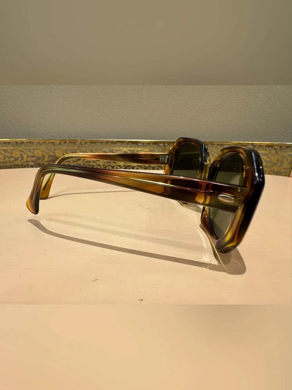 Vintage 60s Suntimer Brand oversized geometric sunglasses